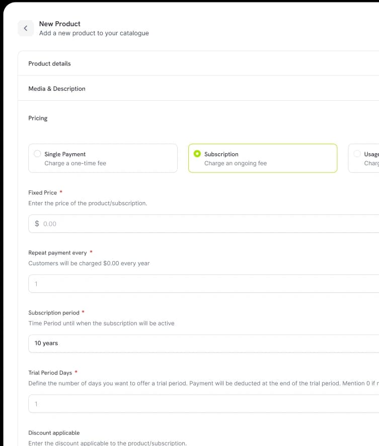 Hosted Checkout payment preview